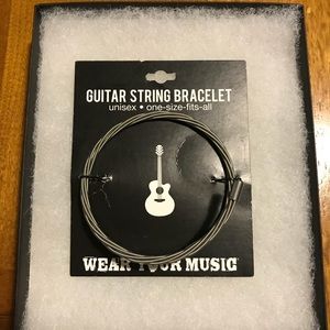 Guitar String Bracelet (silver).